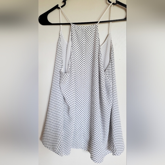 Forever 21 Women's Black and White Polka Dot Flowy Spaghetti Strap Tank Size M - Picture 2 of 4